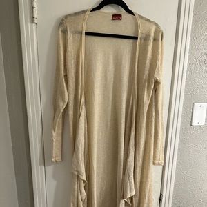 Style up full length cardigan duster size XL